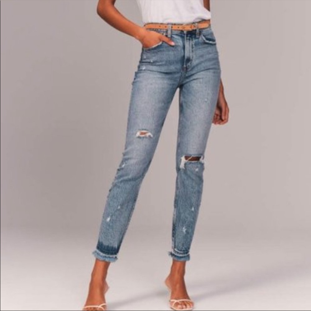 Abercrombie & Fitch High Rise Blue Jeans